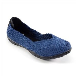 Navy Conkys sidewalk slip on shoes size 9